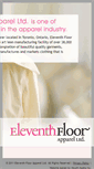 Mobile Screenshot of eleventhfloorapparel.com